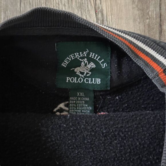 Vintage 90s Beverly Hills Polo-Club Polo Sweatshirt Pullover Size XXL - Picture 3 of 7